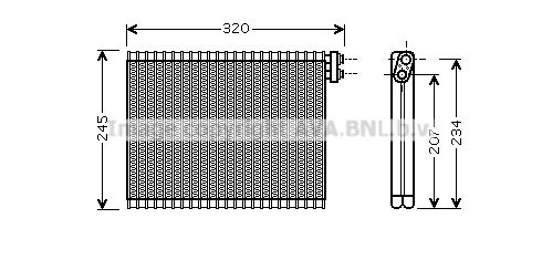 AVA QUALITY COOLING Испаритель, кондиционер BWV339